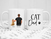 Personalised Cat Dad Mug