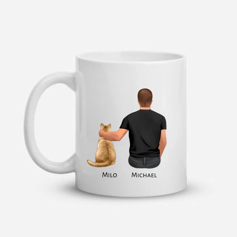 Personalised Cat Dad Mug